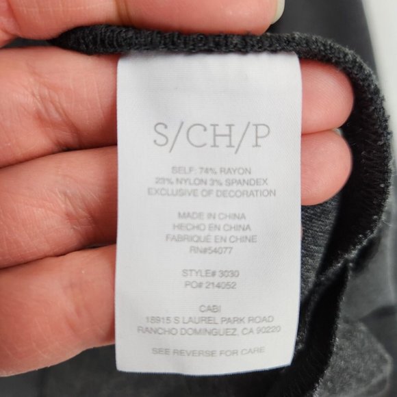 Cabi Jacket Womens Small Gray Ponte Knit Crew Blazer Stretch Notch Lapel Career - Picture 9 of 12